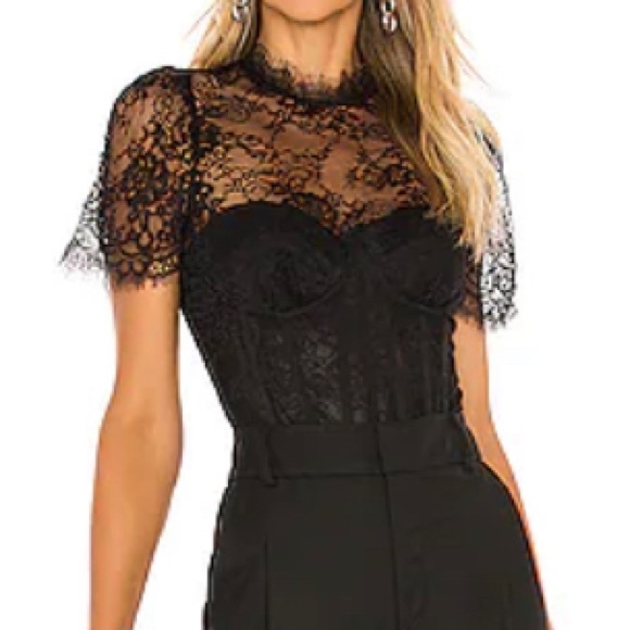 ASTR The Label - Black Lacie body Suit - Picture 1 of 4